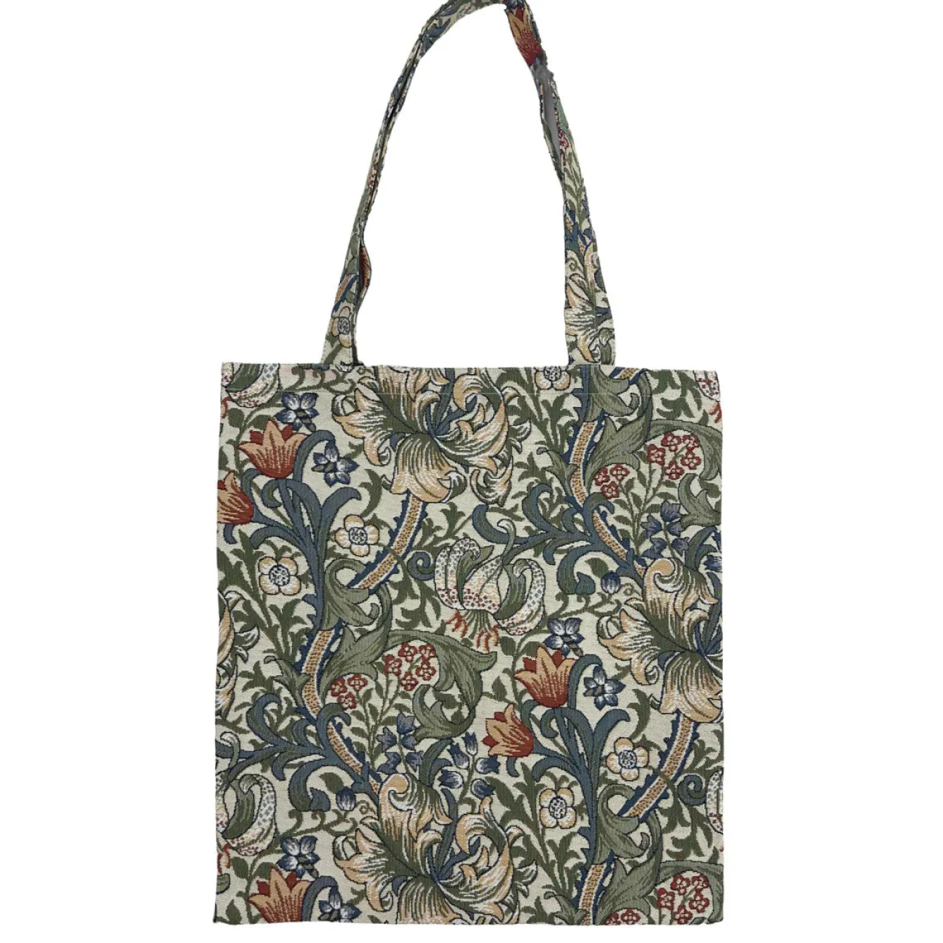 Signare William Morris Golden Lily Flat Tote Bag- Bags