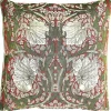 Signare William Morris Pimpernel and Thyme Red Pillow- Pillows & Throws