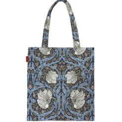 Signare William Morris Pimpernel and Thyme Blue Flat Tote Bag- Bags