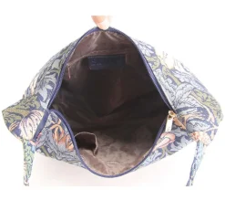 Signare William Morris Strawberry Thief Hobo Bag - Blue- Bags