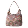 Signare William Morris Strawberry Thief Red Hobo Bag- Bags