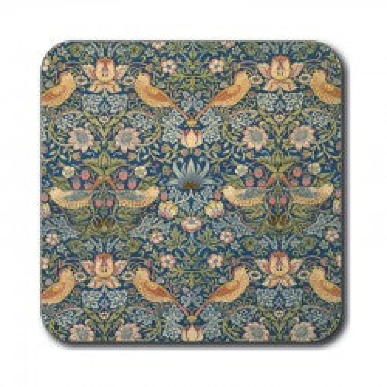 Customworks William Morris Strawberry Thief Coaster- Coasters