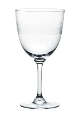 The Vintage List Wine Glass with Band Design- Glassware
