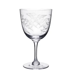 The Vintage List Wine Glass with Fern Design- Glassware