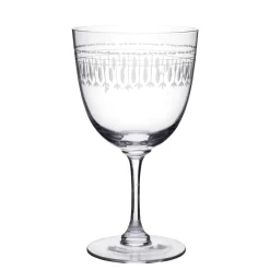 The Vintage List Wine Glass with Ovals Design by- Glassware