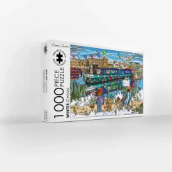 GB Jigsaws Ltd Winter Canal 1000 Piece Jigsaw Puzzle- Puzzles