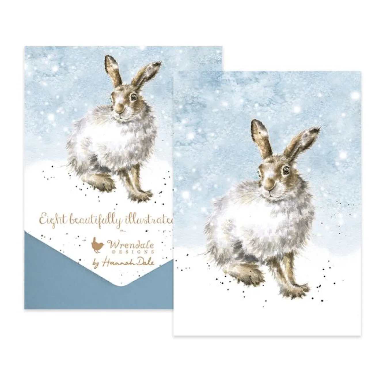 Wrendale Designs 'Winter Hare' Christmas Card Pack- Christmas Cards|Stationery