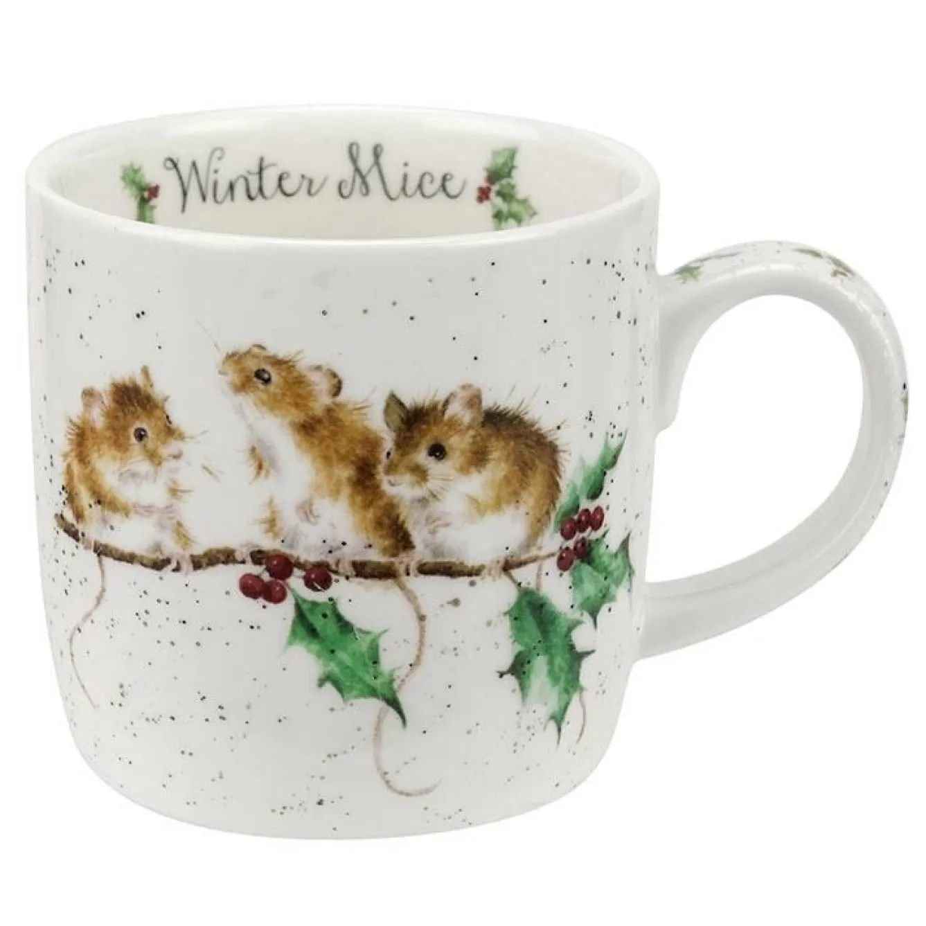 Wrendale Designs 'Winter Mice' Small Bone China Mug (11oz)- Animals|Animals