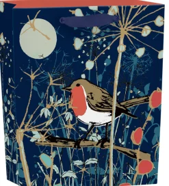 Roger La Borde Winter's Tale Robin Small Gift Bag- Christmas Decorations|Christmas