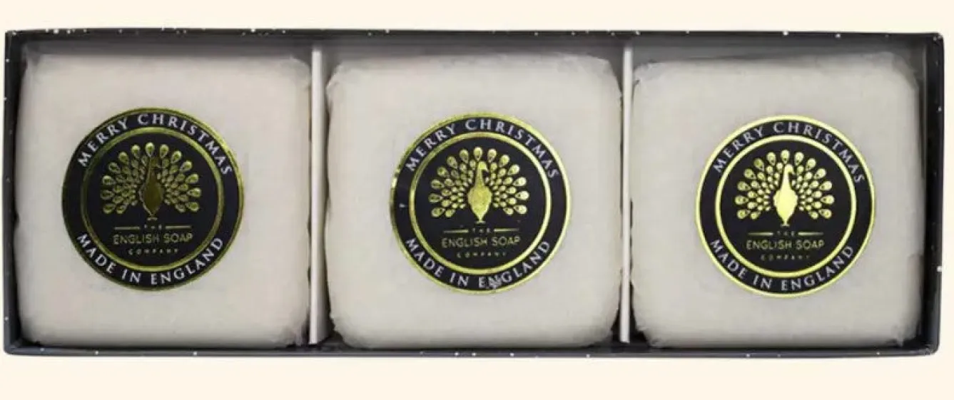 English Soap Company Winter Village Triple Soap Gift Box- Soaps & Lotions
