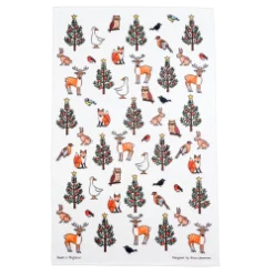Alison Gardiner Winter Wildlife Tea Towel- Tea|Tea Towels