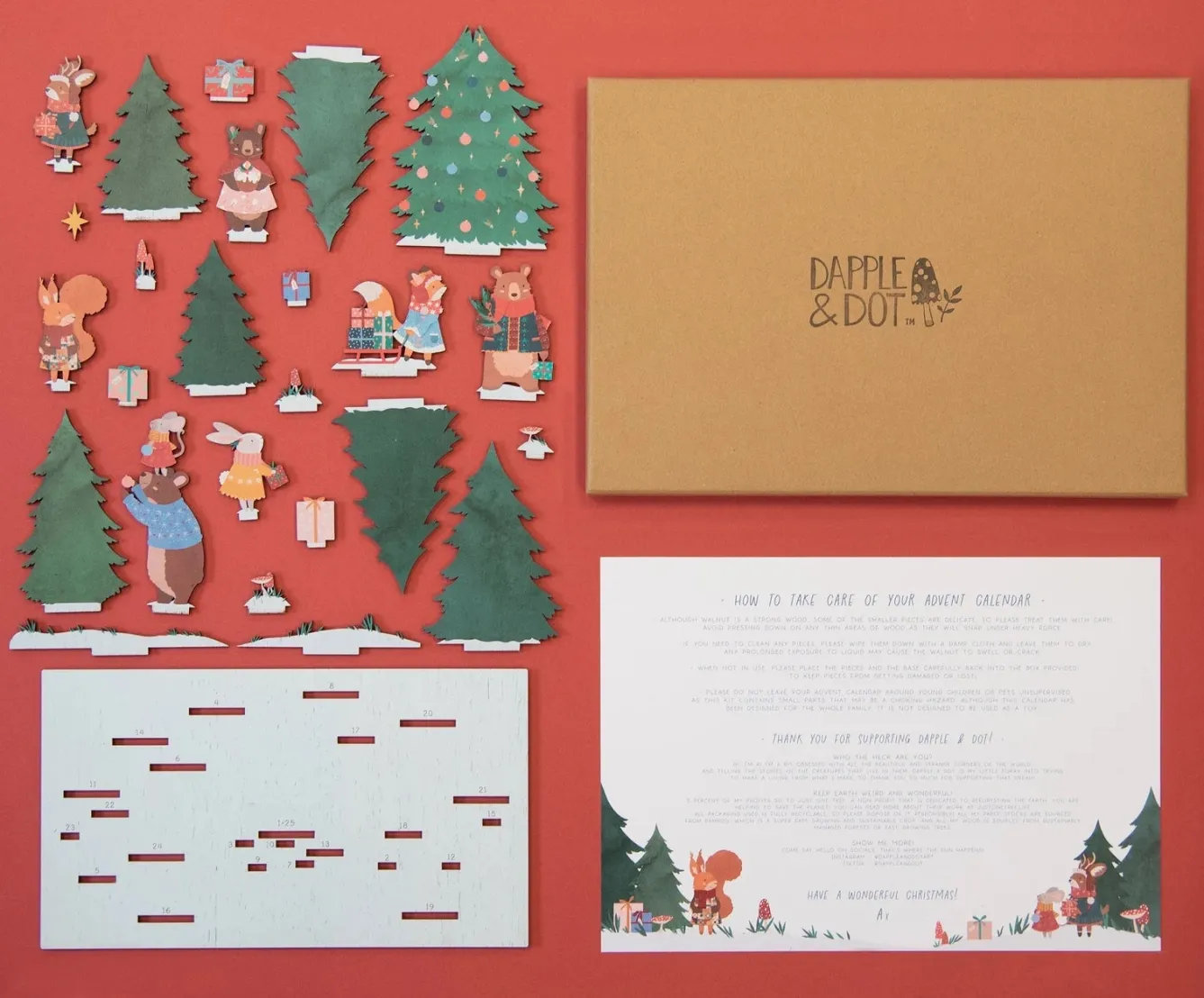 Dapple & Dot Winter Woodland Pop Out and Build Advent Calendar- Christmas|Advent