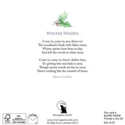 Moongazer Cards Winter Woods Greeting Card- Christmas Cards|Greeting Cards