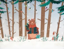Dapple & Dot Wintery Bears Wooden Decorations- Christmas