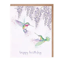 Wrendale Designs 'Wisteria Wishes' Birthday Greetings Card- Greeting Cards