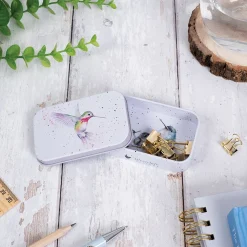 Wrendale Designs Wisteria Wishes Humming Bird Mini Tin- Children|Children