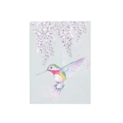 Wrendale Designs 'Wisteria Wishes' Hummingbird A6 Notebook- Stationery