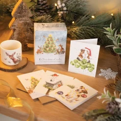 Wrendale Designs Woodland Animal Charity Gift Enclosure Card Pack- Christmas Cards|Stationery