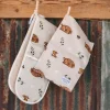 Laura Fisher Woodland Animals Cotton Tea Towel- Tea|Tea Towels