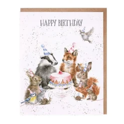 Wrendale Designs 'Woodland Party' Woodland Animal Birthday Greetings Card- Greeting Cards