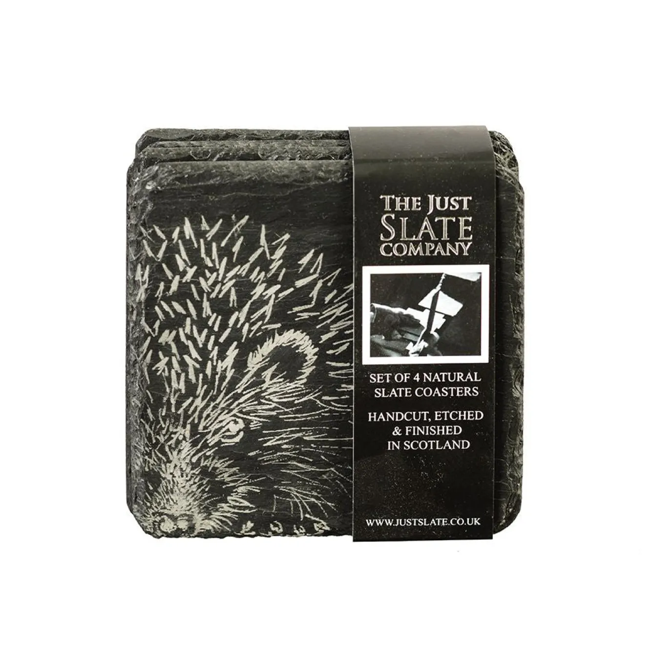 Selbrae Woodland Slate Coasters- Set of 4- Tea|Coasters