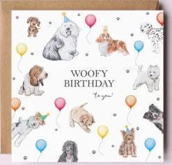 West Country Designs 'Woofy Birthday' Dog Card- Greeting Cards