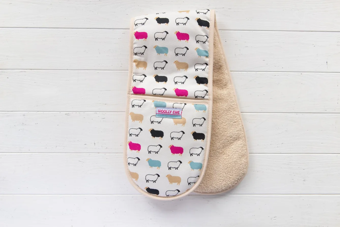 Hairy Coo Woolly Ewe - Sheep Oven Glove- Oven Gloves/Mitts