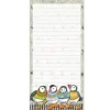 Emma Ball Woolly Puffins Lined Magnetic Pad- Stationery