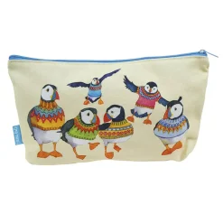 Emma Ball Woolly Puffins Zipped Pouch- Crafts|Bags