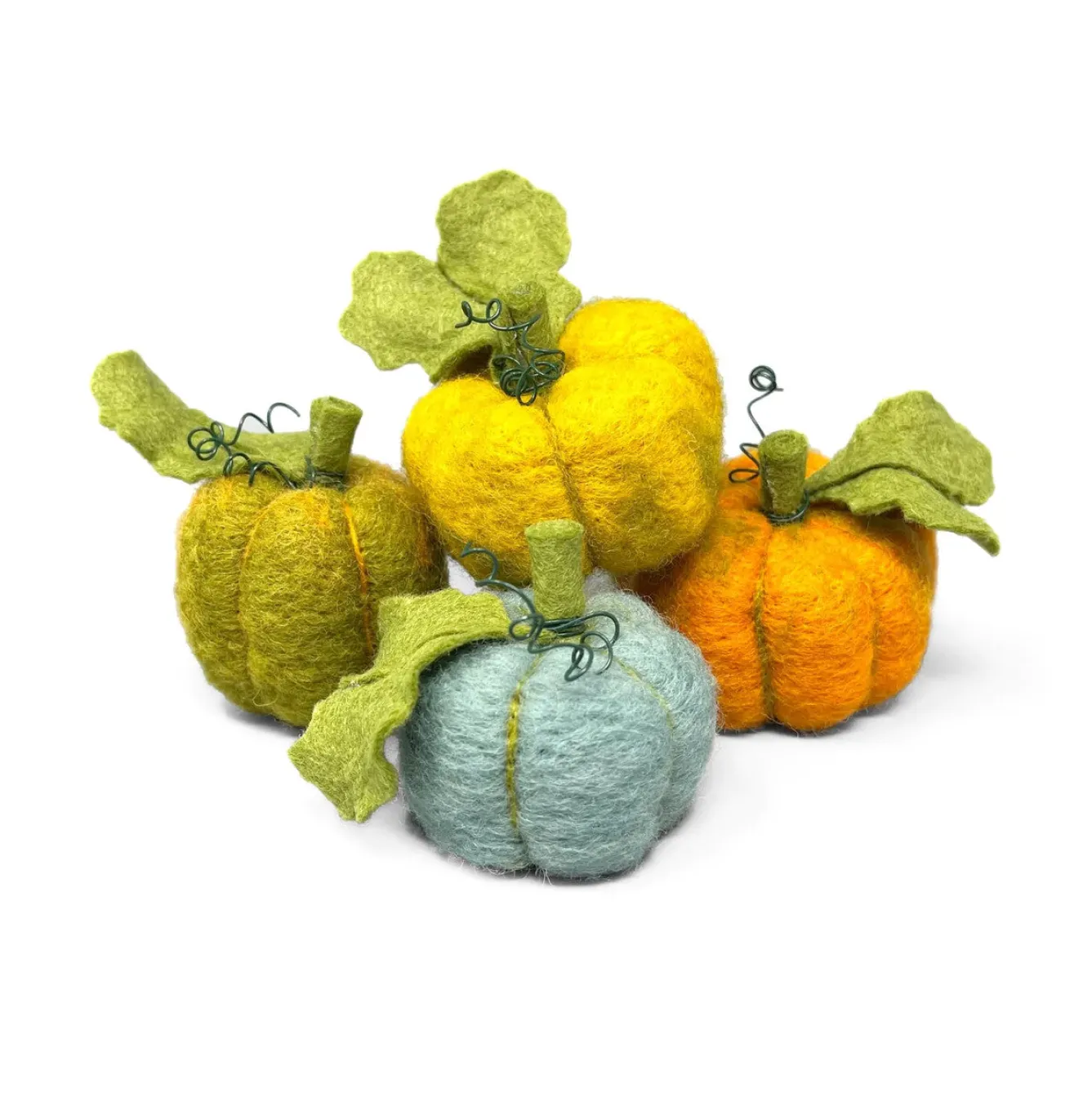 The Crafty Kit Co. Woolly Pumpkins Needle Felting Kit- Halloween|Crafts