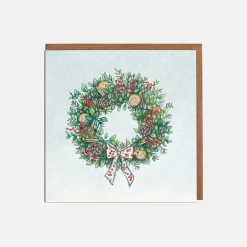 Lottie Murphy Wreath Christmas Card- Christmas Cards|Christmas