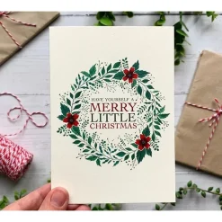 Becky Amelia Wreath Christmas Card- Christmas Cards|Christmas