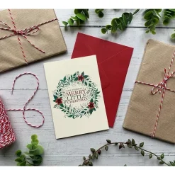 Becky Amelia Wreath Christmas Card- Christmas Cards|Christmas