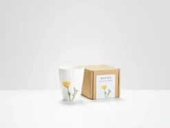 Helen Beard Yellow Poppy Beaker- Flowers & Garden