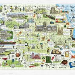 GB Jigsaws Ltd Yorkshire 1000 Piece Jigsaw Puzzle- Puzzles
