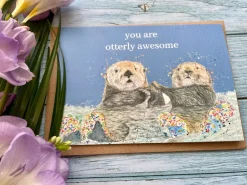 Jen Winnett You Are Otterly Awesome Greetings Eco Card- Valentine's Day|Greeting Cards