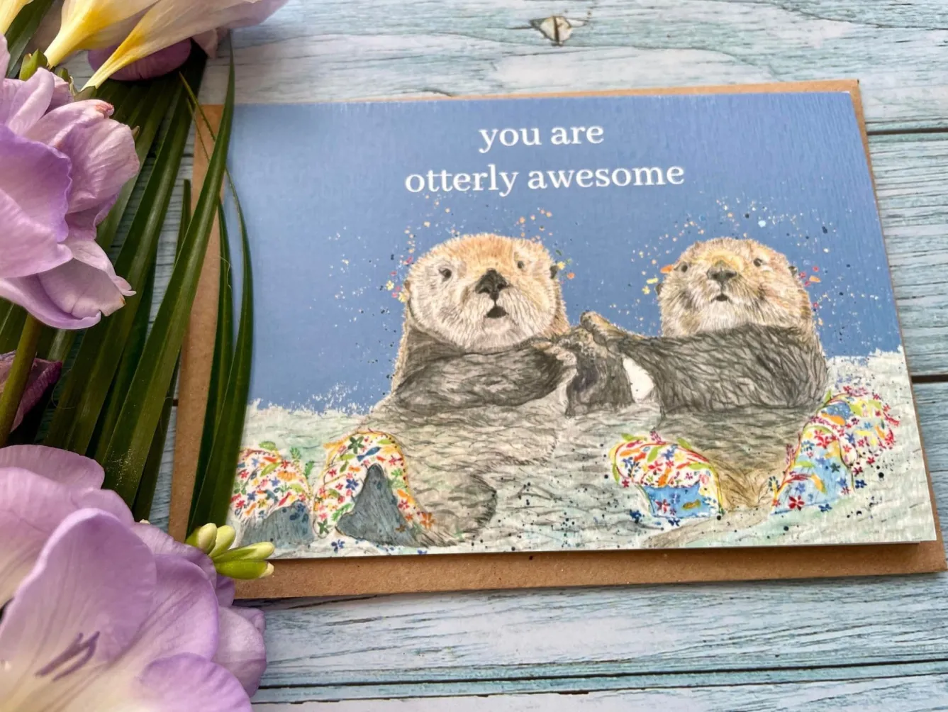 Jen Winnett You Are Otterly Awesome Greetings Eco Card- Valentine's Day|Greeting Cards