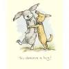 Two Bad Mice You Deserve a Hug! Greetings Card- Greeting Cards