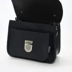 Zatchels Handmade Leather Luna Navy Small Handbag- Bags