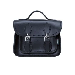 Zatchels Handmade Leather Micro Satchel - Navy- Bags