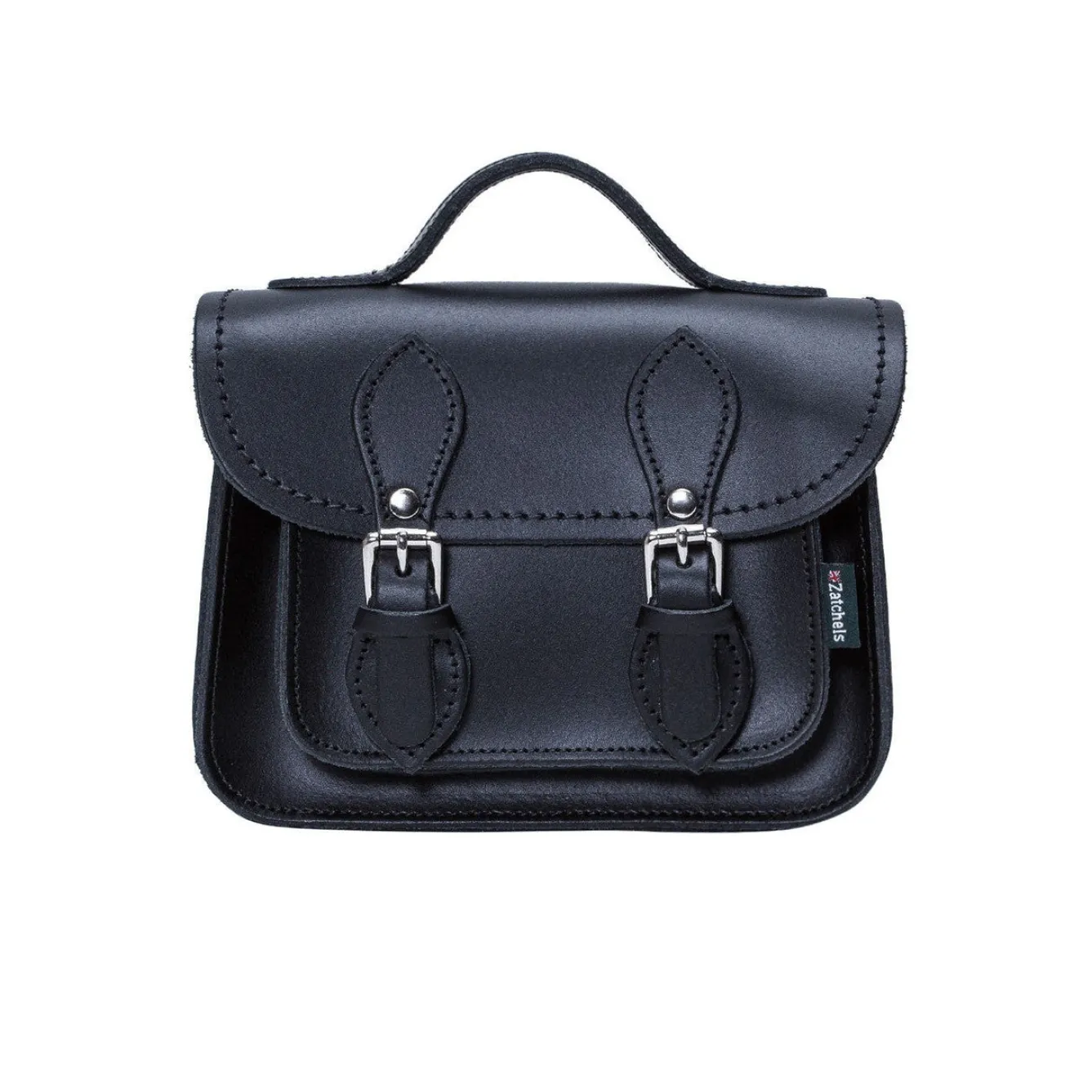 Zatchels Handmade Leather Micro Satchel - Navy- Bags