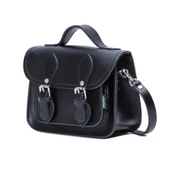 Zatchels Handmade Leather Micro Satchel - Navy- Bags