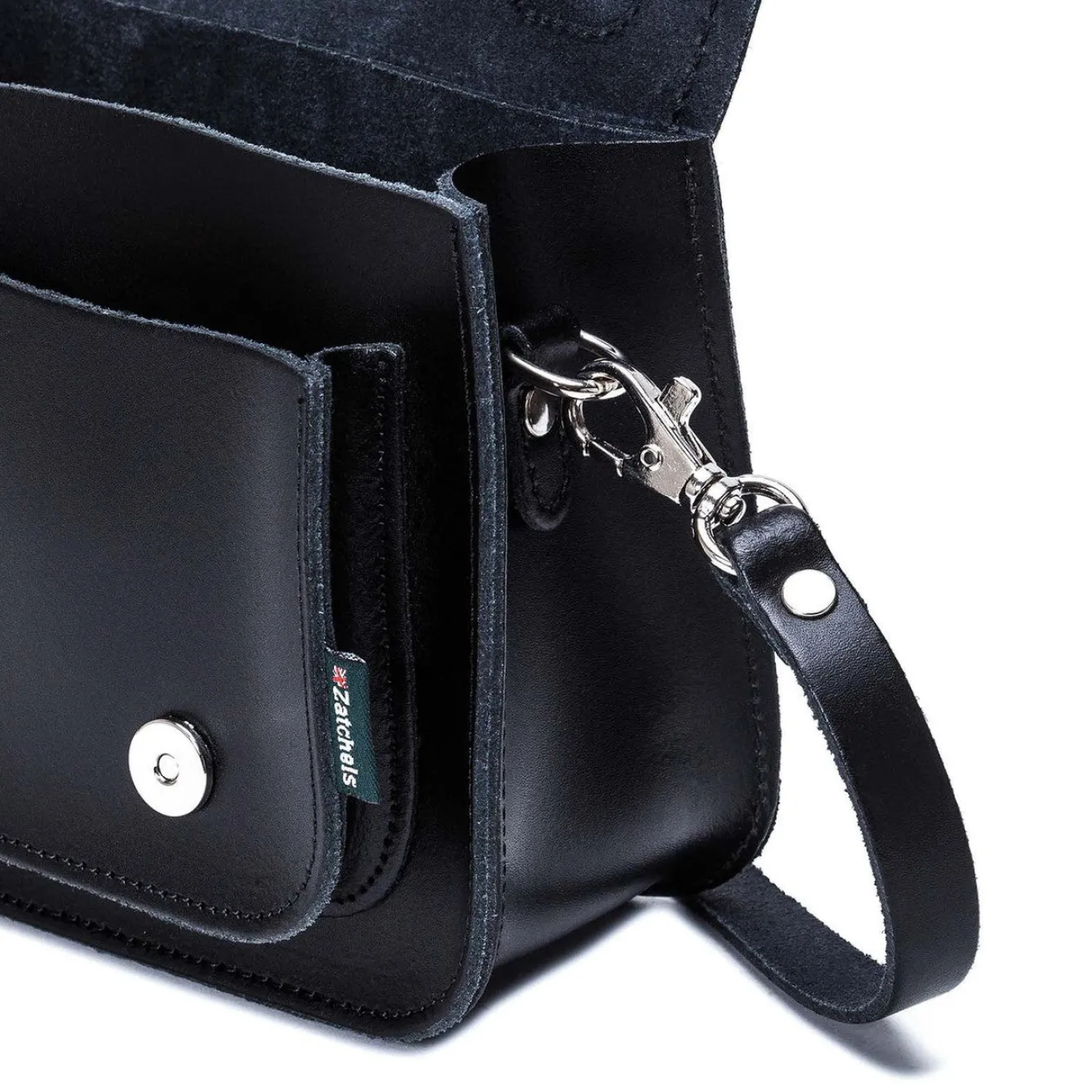 Zatchels Handmade Leather Micro Satchel - Navy- Bags
