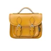 Zatchels Handmade Leather Micro Satchel - Yellow Ochre- Bags