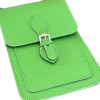 Zatchels Handmade Leather Phone Pouch - Classic Green- Bags