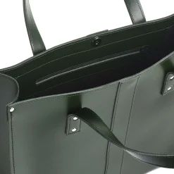 Zatchels Handmade Leather Shopper - Ivy Green- Bags