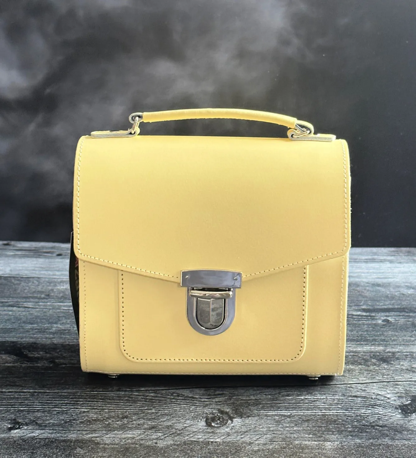 Zatchels Handmade Leather Sugarcube Plus - Primrose Yellow- Bags