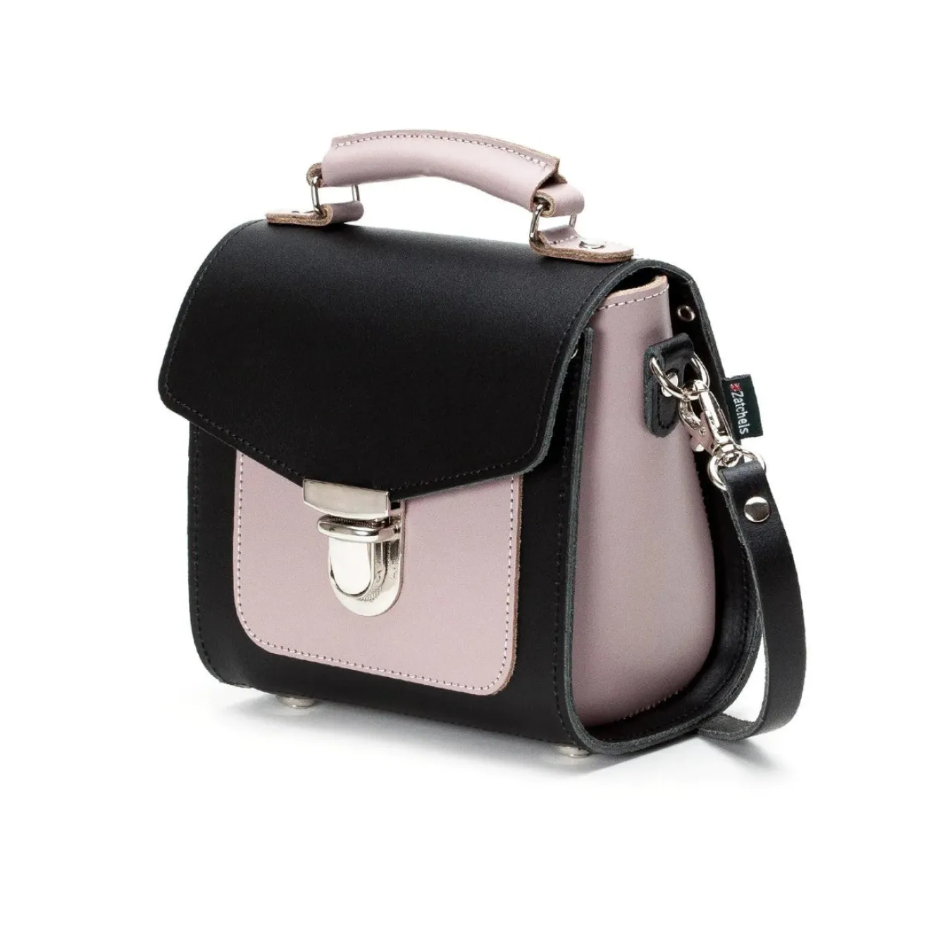 Zatchels Handmade Leather Sugarcube Plus - Rose Truffle- Bags