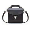 Zatchels Handmade Leather Sugarcube Dark Brown Small Handbag- Bags