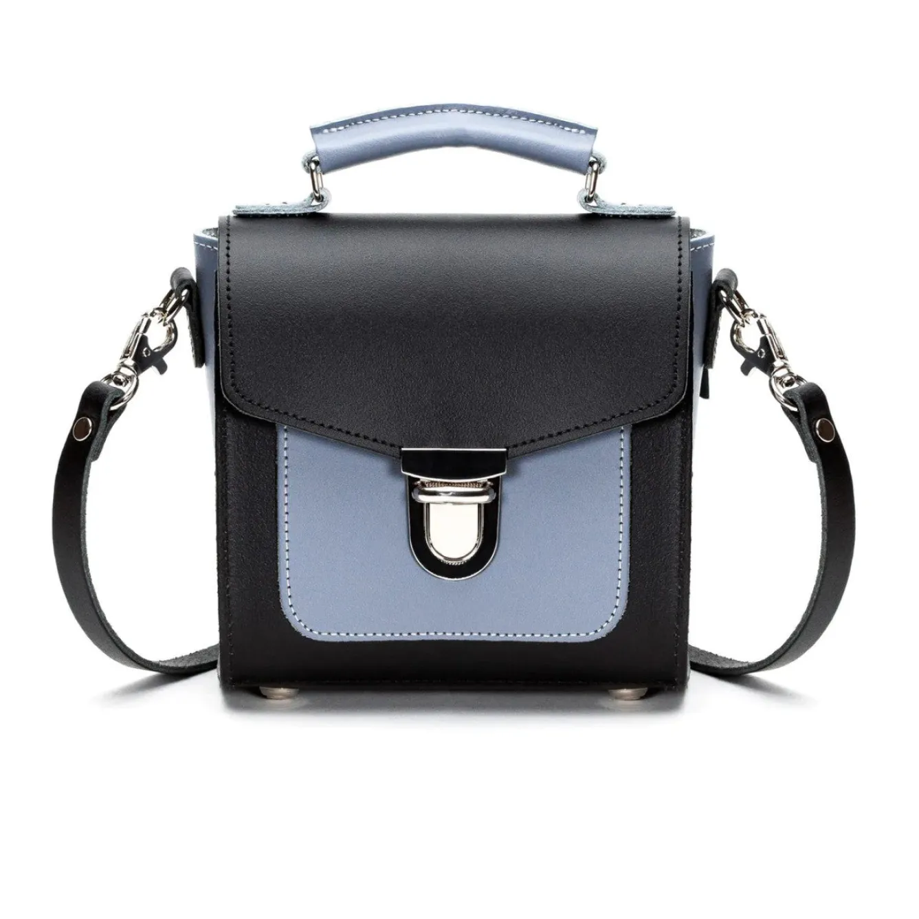 Zatchels Handmade Leather Sugarcube Plus - Blue Noir- Bags